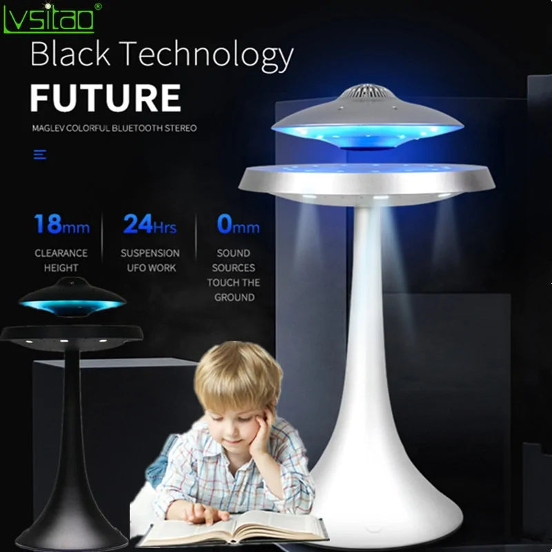 LED Magnetic Levitating UFO Lamp Speaker